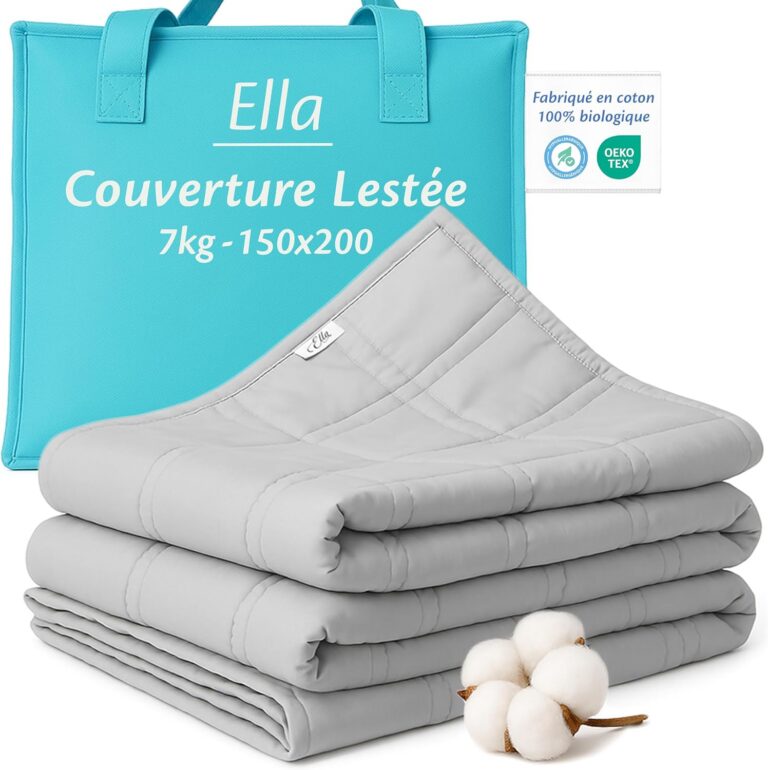Ella Couverture Lestée 7 kg — la solution anti-insomnie ? Notre avis 2026