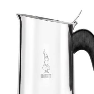 Cafetière moka Bialetti Venus Induction en acier avec son manche noir en thermoplastique